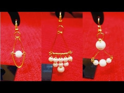 Easy Pearl Earring |simple Pearl Earring | DIY PearlEarring. DIYearring Handmade Jewelry Tutorial