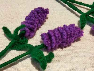 Fiore di lavanda all'uncinetto, flowers crochet