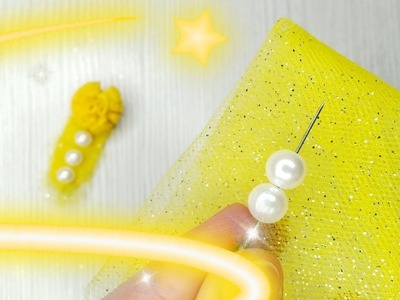 Hairpin FROM FELT and tulle ☀️ DIY jewelry Simple and beautiful