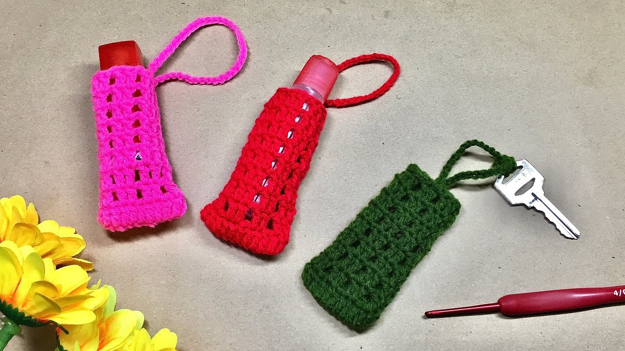 How to crochet keychain tutorial. Crochet for beginner.