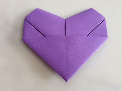 How to make an origami heart shape note | Folding a love letter into a heart