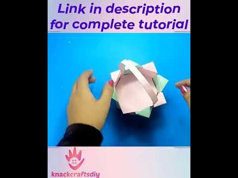 How to Make Round Basket from Paper - Origami Basket make at your Home Easy Tutorials