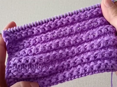 Knitting a scarf hat without complicated stitches, a plum pattern is enough 18