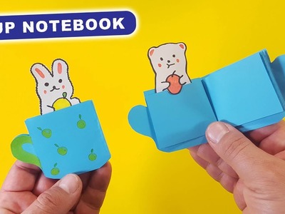 Mini notebooks with kawaii animals. Easy DIY Origami Paper Book - BACK TO SCHOOL