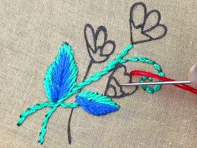 New stitching tutorial for beginners - easy modern flower embroidery designs - simple stitch design