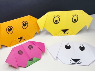 Origami Dog Face | Easy Craft Paper Dog | DIY Craft