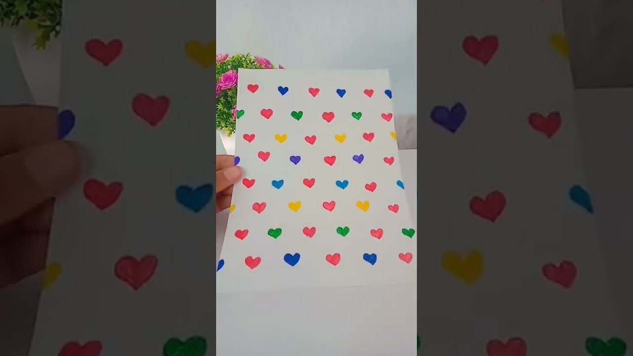 Paper craft .  heart Envelope  ????????