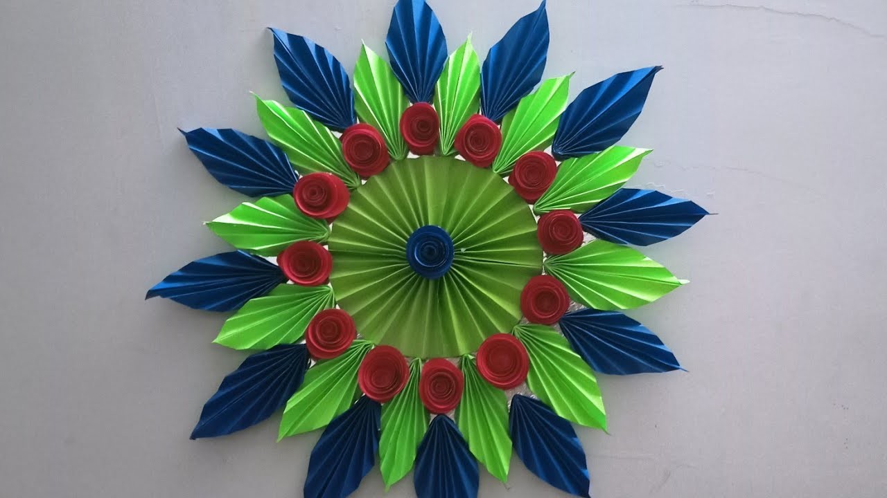 PAPER WALL HANGING BEAUTIFUL CRAFT !! EASY TO MAKE !! MUST WATCH THIS VIDEO ????????