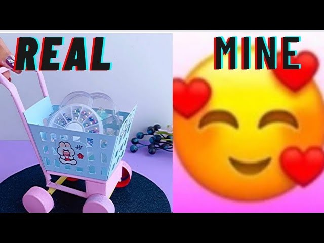 Recreating @Tonni art and craft  Diy cute kawali mini paper trolley.mini trolley.paper craft#art