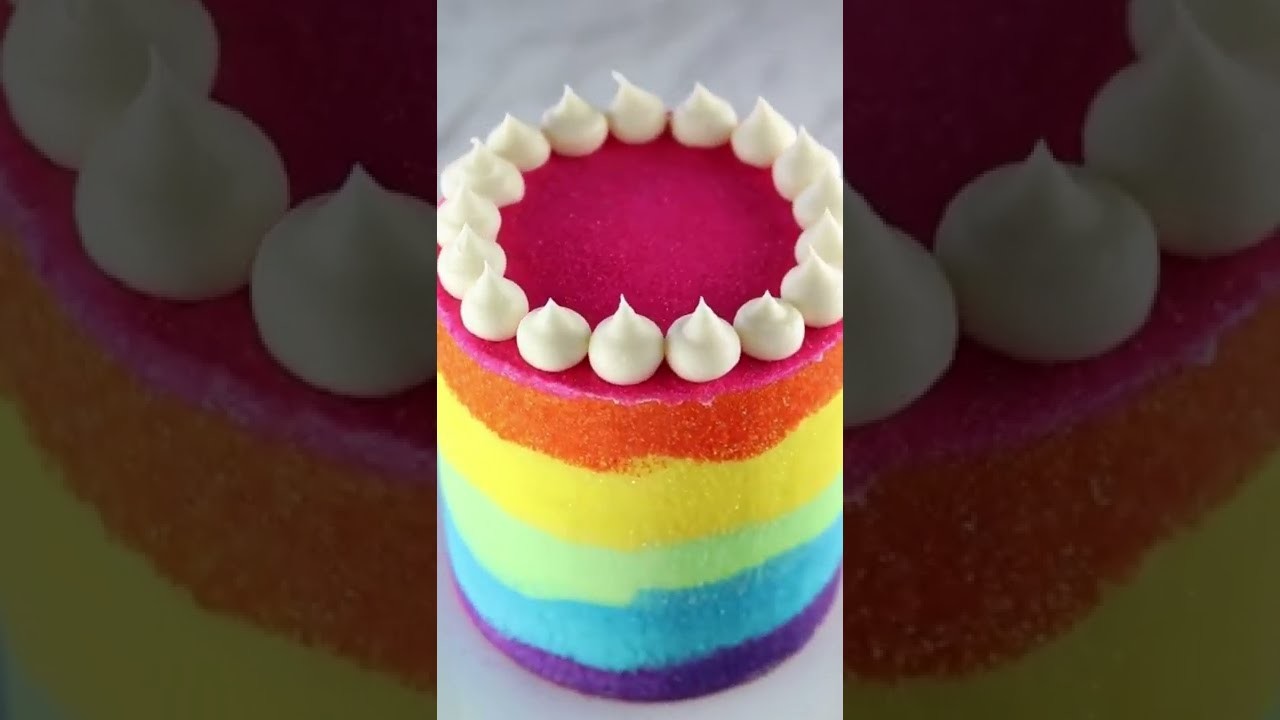 Superb Beautiful Rainbow Cake Designed Ideas.#shorts #beautiful #rainbow #cake #design