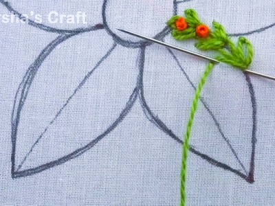 Unique Flower Hand Embroidery Design Fusion Stitch, Latest Flower Embroidery Tutorial