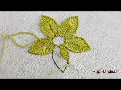 Very Easy Flower Embroidery Tutorial,Easy Blanket Stitch Tutorial,Flower Embroidery Needlepoint art