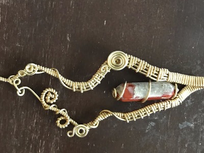 Wire Wrapped Crystal.Cabochon Tutorial