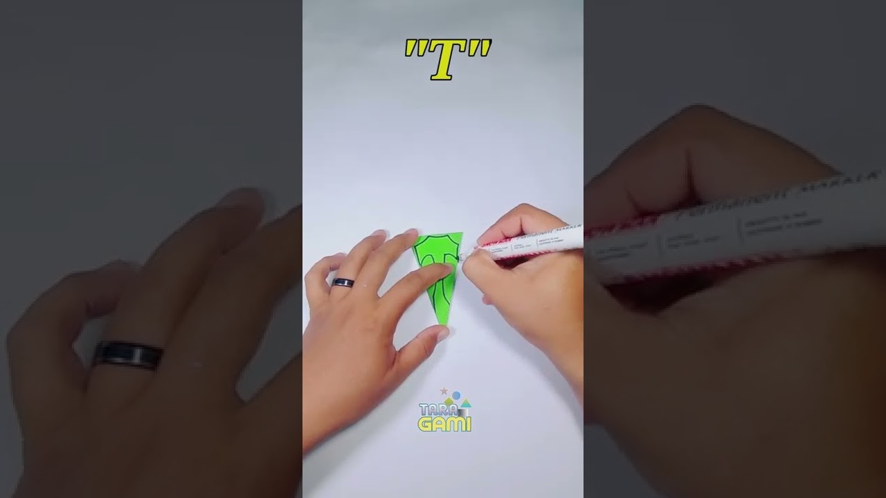 Art Decoration from Paper. How to make an Art Paper Decoration from letter " T ". Art Paper Ideas,