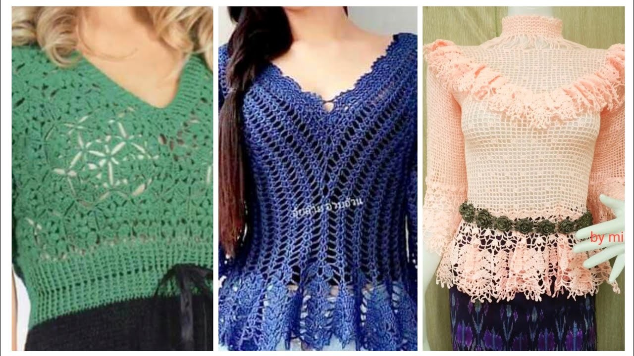 Beautiful And Useful Crochet Top.Blouse.Tunic Ideas ||  Elegant Design For Girls