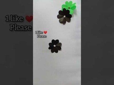 How to make flowers with paper || Flowers craft ♥ || #shorts #craft #flowers