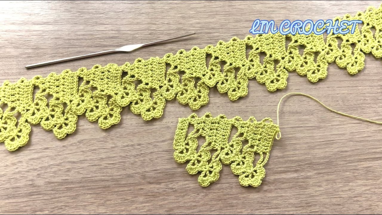 Pretty and Easy Crochet Lace Edge Pattern