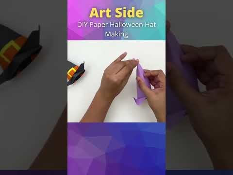 #Shorts | DIY Paper Halloween Hat Making | ART SIDE