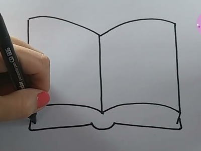 ???? ????  CÓMO DIBUJAR UN LIBRO ABIERTO paso a paso. How to draw an open book