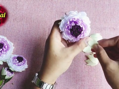 DIY | Tutorial Making Satin Ribbons Flower Easy | Tutorial bunga dari pita satin