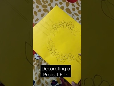 How to Decorate a Project File| School Project Decoration Ideas|#project#schoolproject