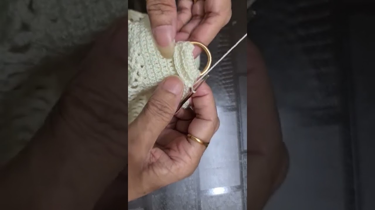 How to make bag strip holder ring