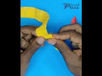 How to Make Crepe Paper Flower ‌| Crepe Paper Crafts| DIY Room Decor