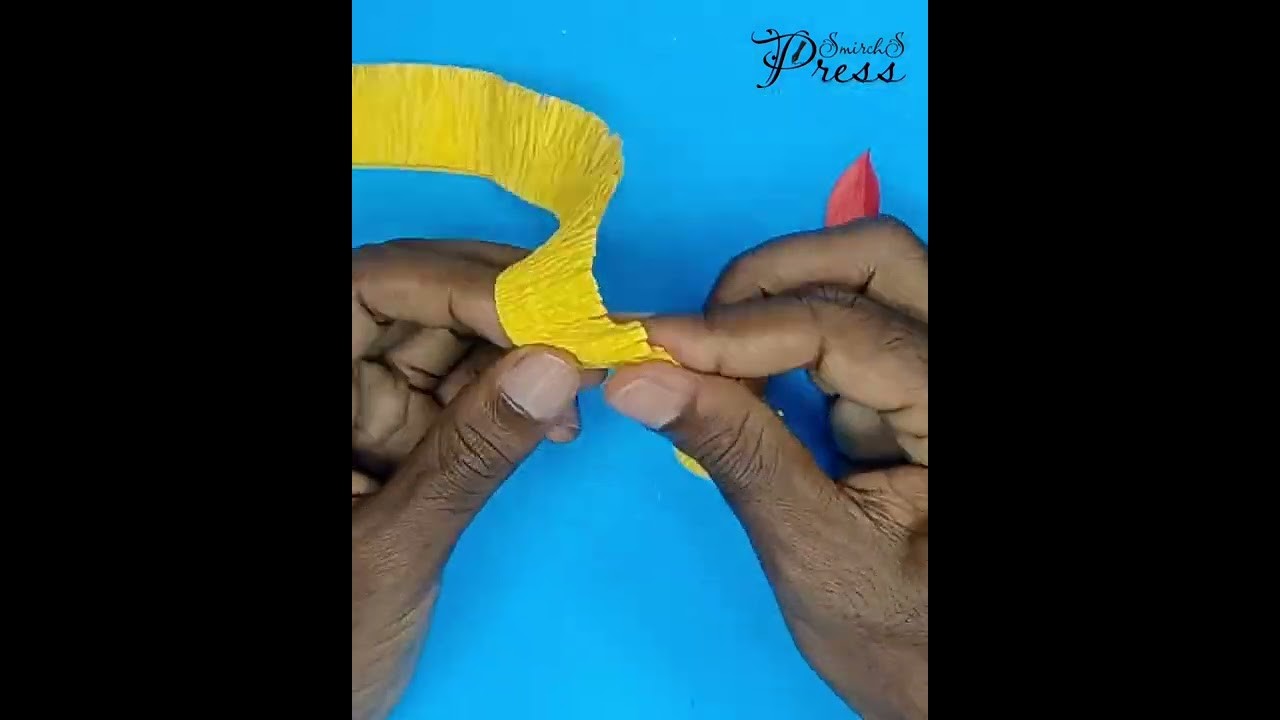 How to Make Crepe Paper Flower ‌| Crepe Paper Crafts| DIY Room Decor