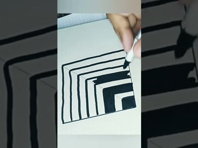 Very easy!! How to draw 3D Hole #Anamorphic Illusion #Trick Art on Paper#condsty