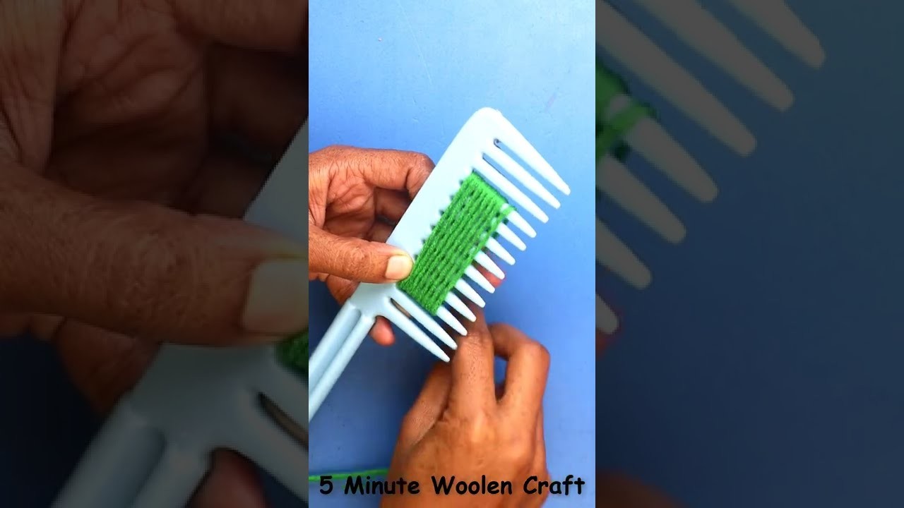 Woolen flower tricks #shorts|Hand Embroidery Amazing Trick# Sewing Hack# Easy Hand Embroidery Trick