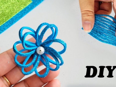 DIY- Glitter Foam Sheet FLOWER making Ideas || Easy Diy & Crafts