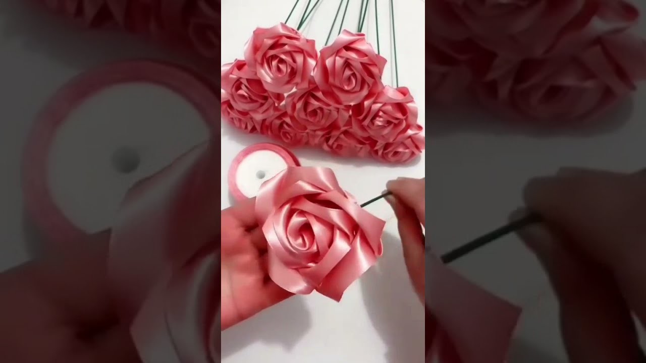 DIY Ribbon Rose | How To Make Ribbon Flowers