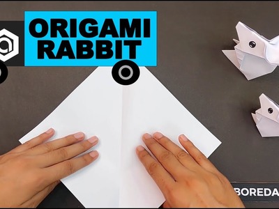 Easy Origami Paper Rabbit | How to make 3D Animals | Boredart