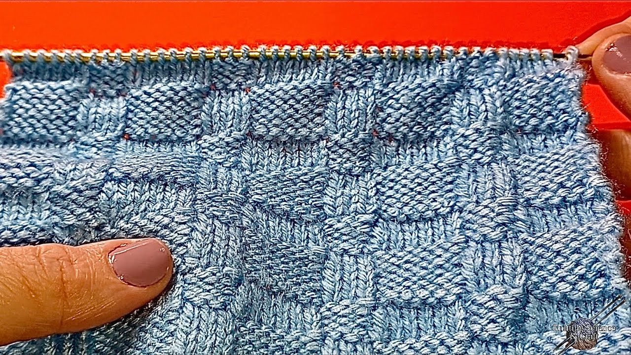 How to *Knit Basket Weave* Very Easy