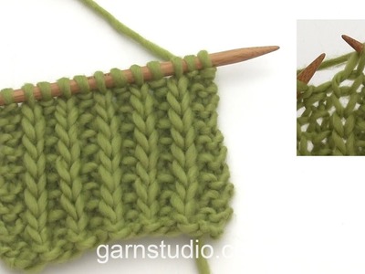 How to knit False English Rib (1)