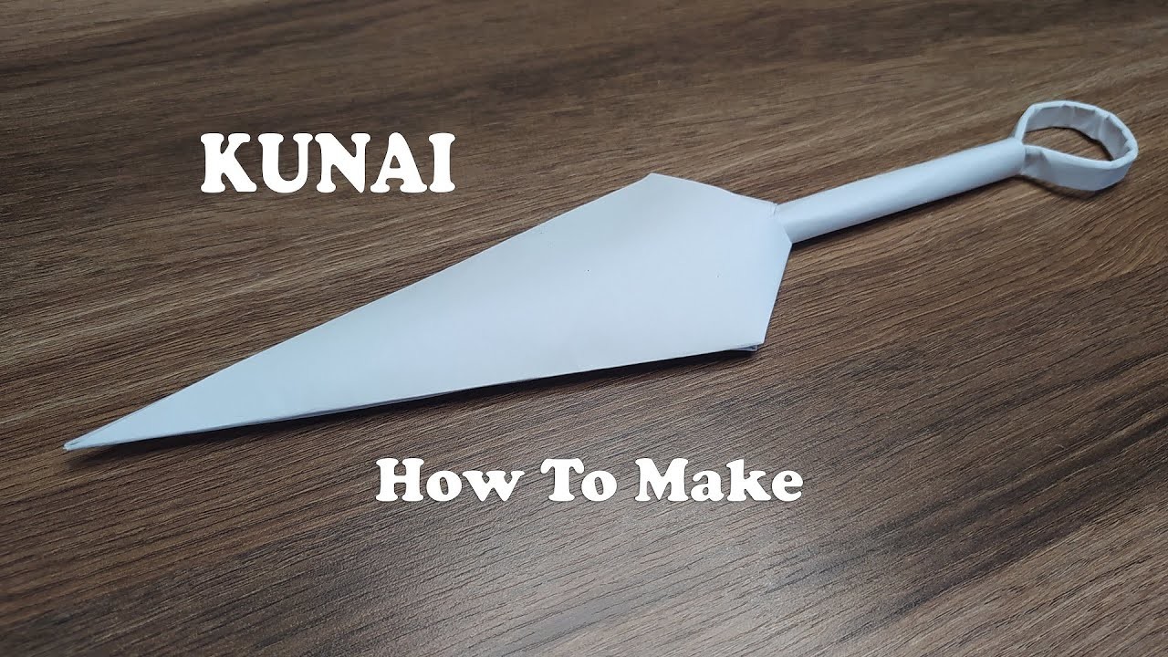 How To Make A Paper Kunai | Ninja Weapon