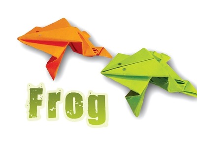 How To Make An EASY Origami Frog.  Amazing  Paper Jumping Frog