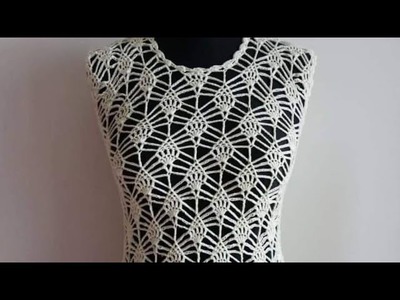Lace flowy top crochet pattern   how to crochet summer blouse