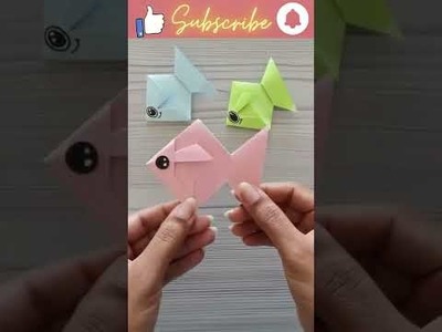 Making a EASY Origami FISH for kids ll Traditional Origami Paper fish ll Art of origami for kids