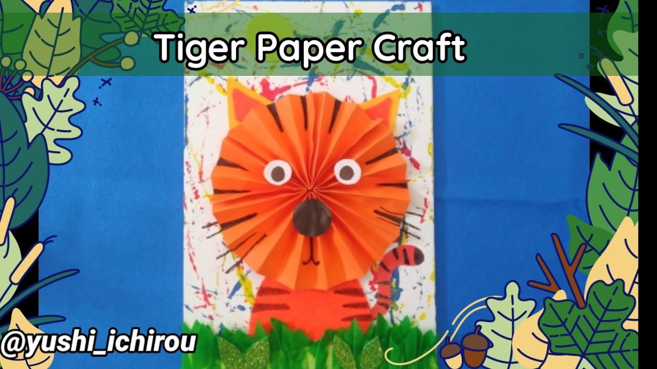 Tiger paper craft | craft for kids | kids activity