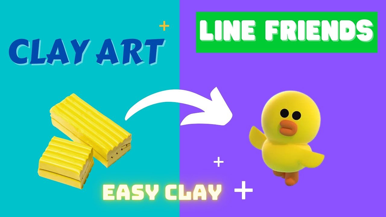 How to make clay LINE Friends Selly made with polymer clay  ❤️ Craft Clay ????  Homemade Clay