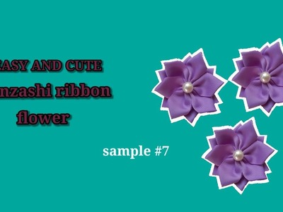 How to make kanzashi flower made of grosgrain|| SMALL business ideas 2022 ||sgmdiy