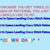 Lost In Space Landing Cross Stitch Pattern***L@@K***Buyers Can Download Your Pattern As Soon As They Complete The Purchase