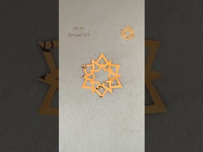 멋지게 별 종이 오리기 • Diy Paper Star Cutting#Shorts