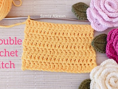 Crochet basics| 9- double crochet stitch|Les bases du crochetGrundlagen zum Häkeln