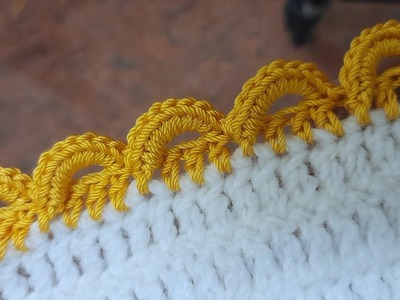 Crochet curve edging for beginners. crochet knitted lace patterns