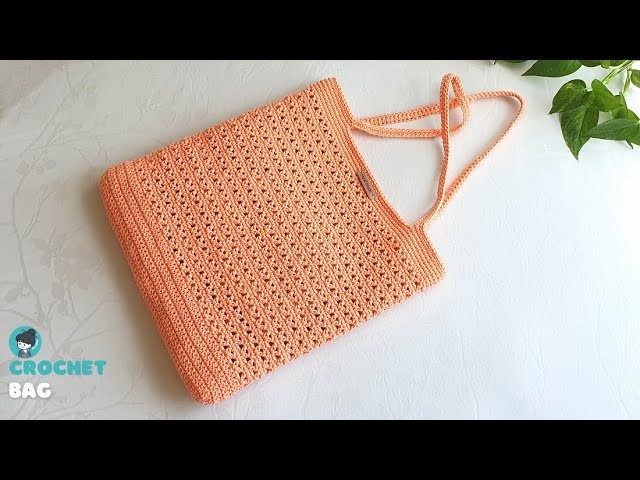DIY Crochet Bag | Crochet Shoulder Bag Tutorial | Thai Tea Color Crochet Bag | ViVi Berry Crochet