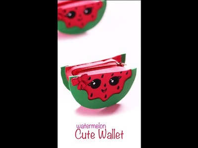 DIY Watermelon Pouch | DIY Gift Pouch | Summer Craft (1-minute video)