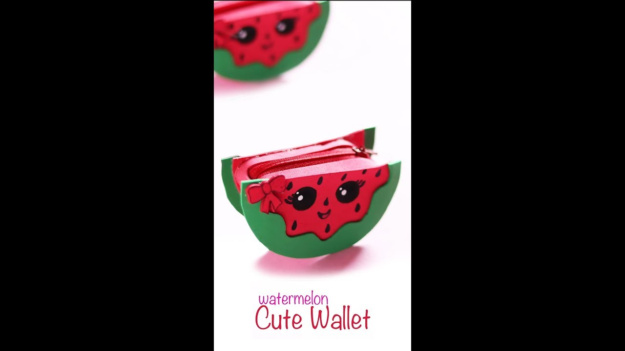 DIY Watermelon Pouch | DIY Gift Pouch | Summer Craft (1-minute video)