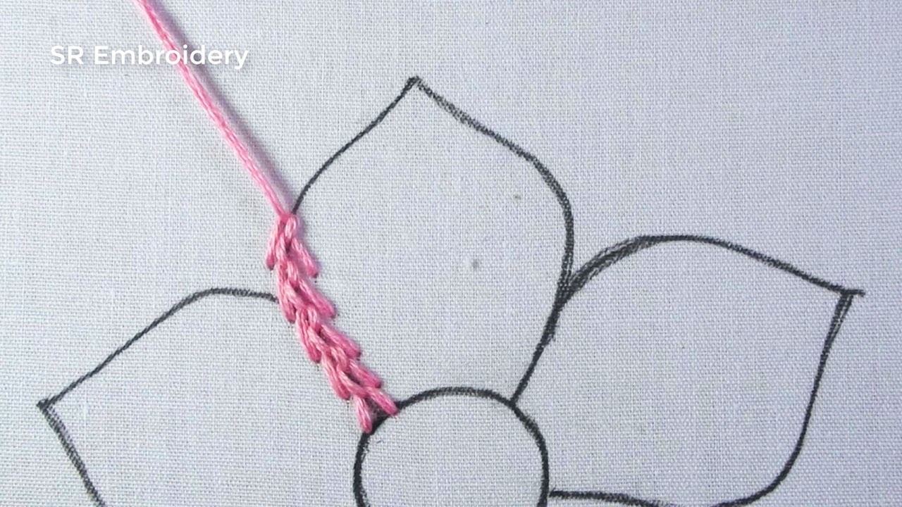 Hand Embroidery Creative Needlepoint Art Fancy Flower Embroidery Design With Easy Sewing Tutorial